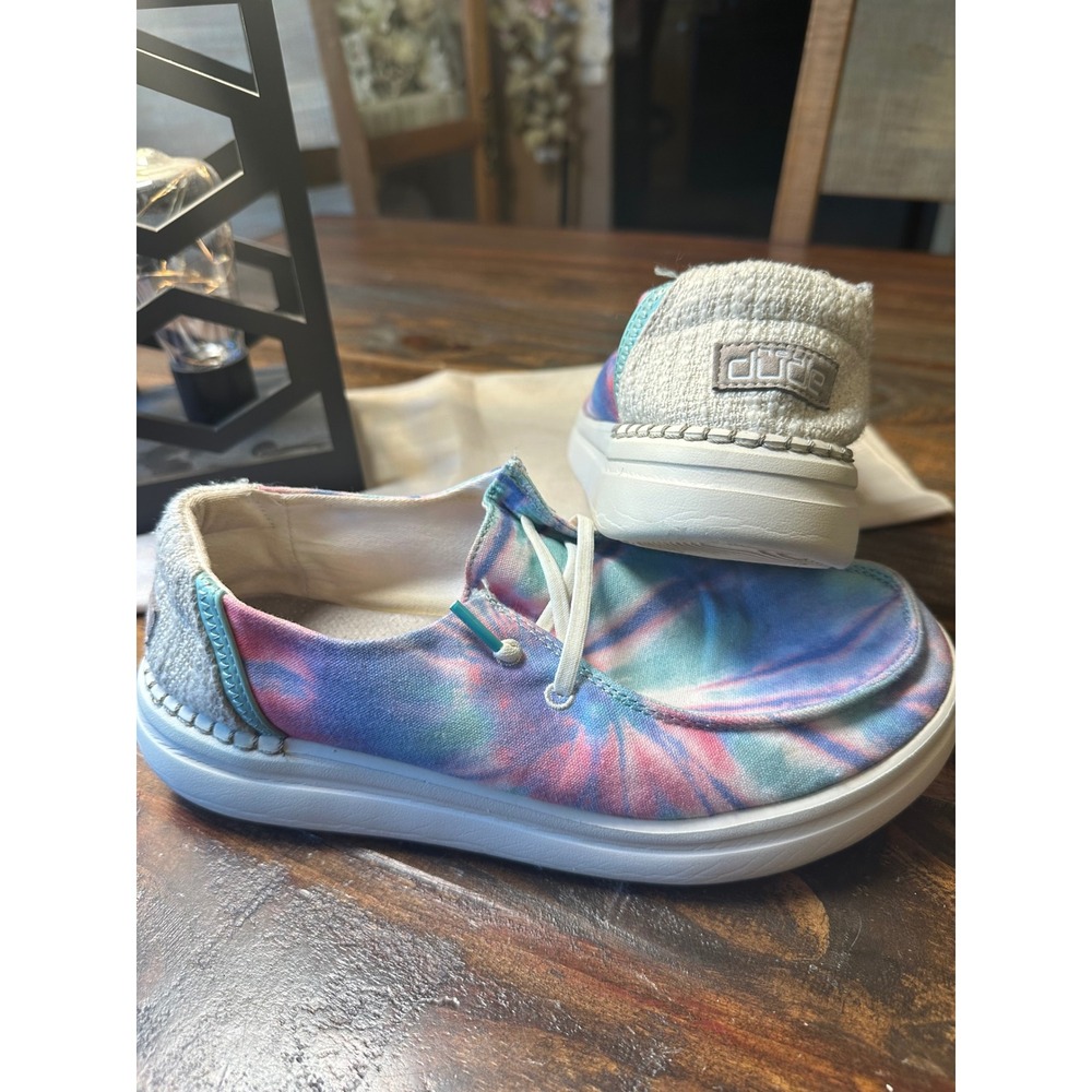 Hey Dude Wendy Rise Candy Tie Dye Slip On Platform Shoes Womens 8 121949862